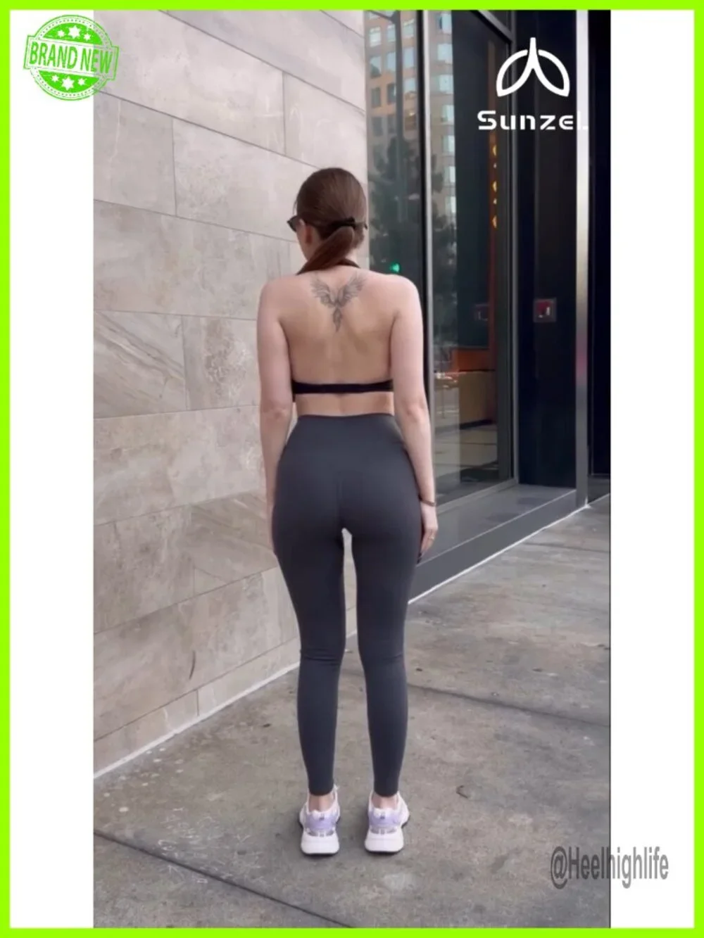 High Waisted Butt Lifting Yoga Leggings with Tummy Control